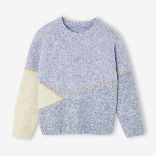 Colourblock Jumper for Girls blue