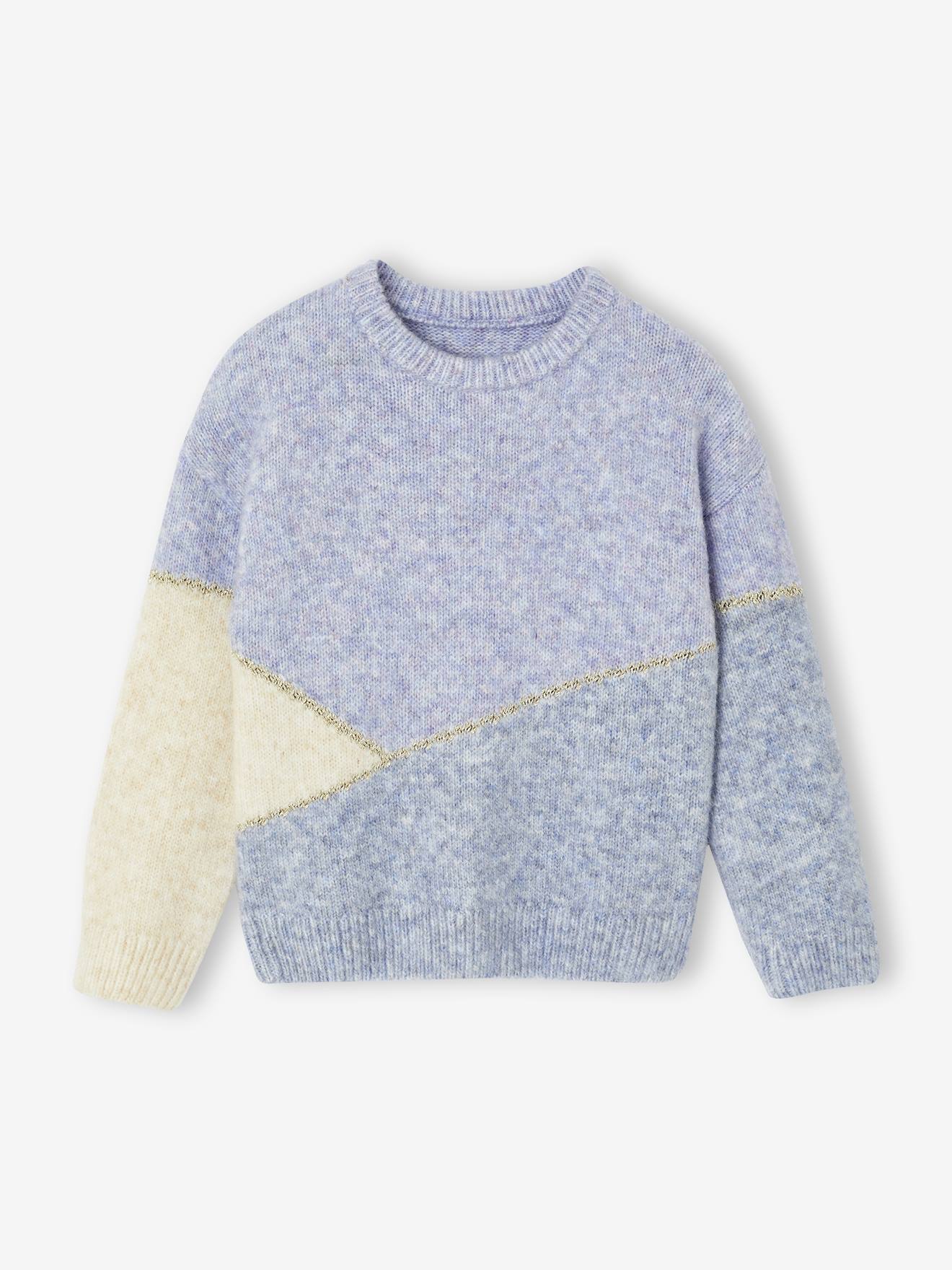 Colourblock Jumper for Girls blue
