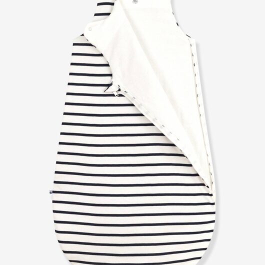 Cotton Sleeping Bag for Babies, PETIT BATEAU navy blue