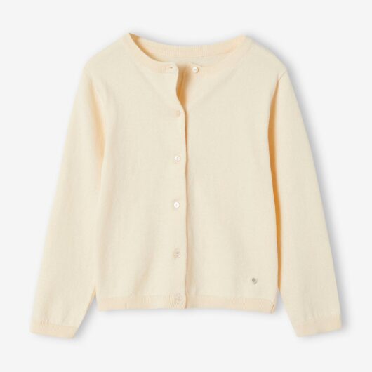 Fine Knit Basics Cardigan for Girls vanilla