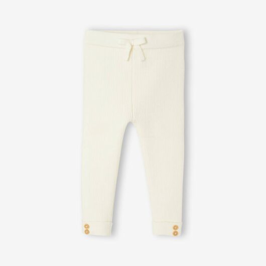 Fine Knit Leggings for Babies vanilla
