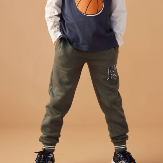 Fleece Joggers for Boys lichen