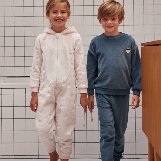 Glow-in-the-Dark Bear Onesie Pyjama rose