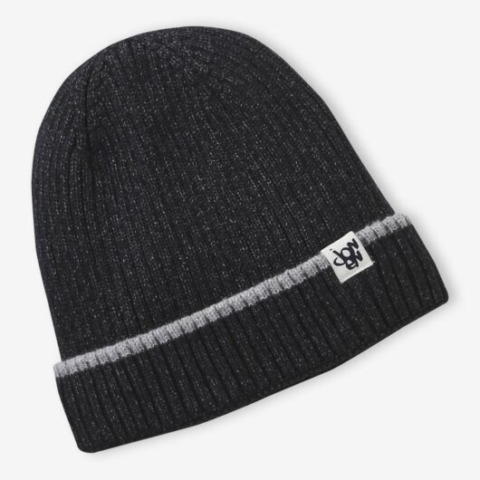 JONEN boy's beanie in ribbed knit anthracite