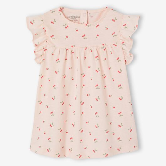Jersey Knit Dress for Babies rose