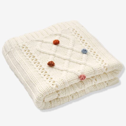 Knitted Blanket white