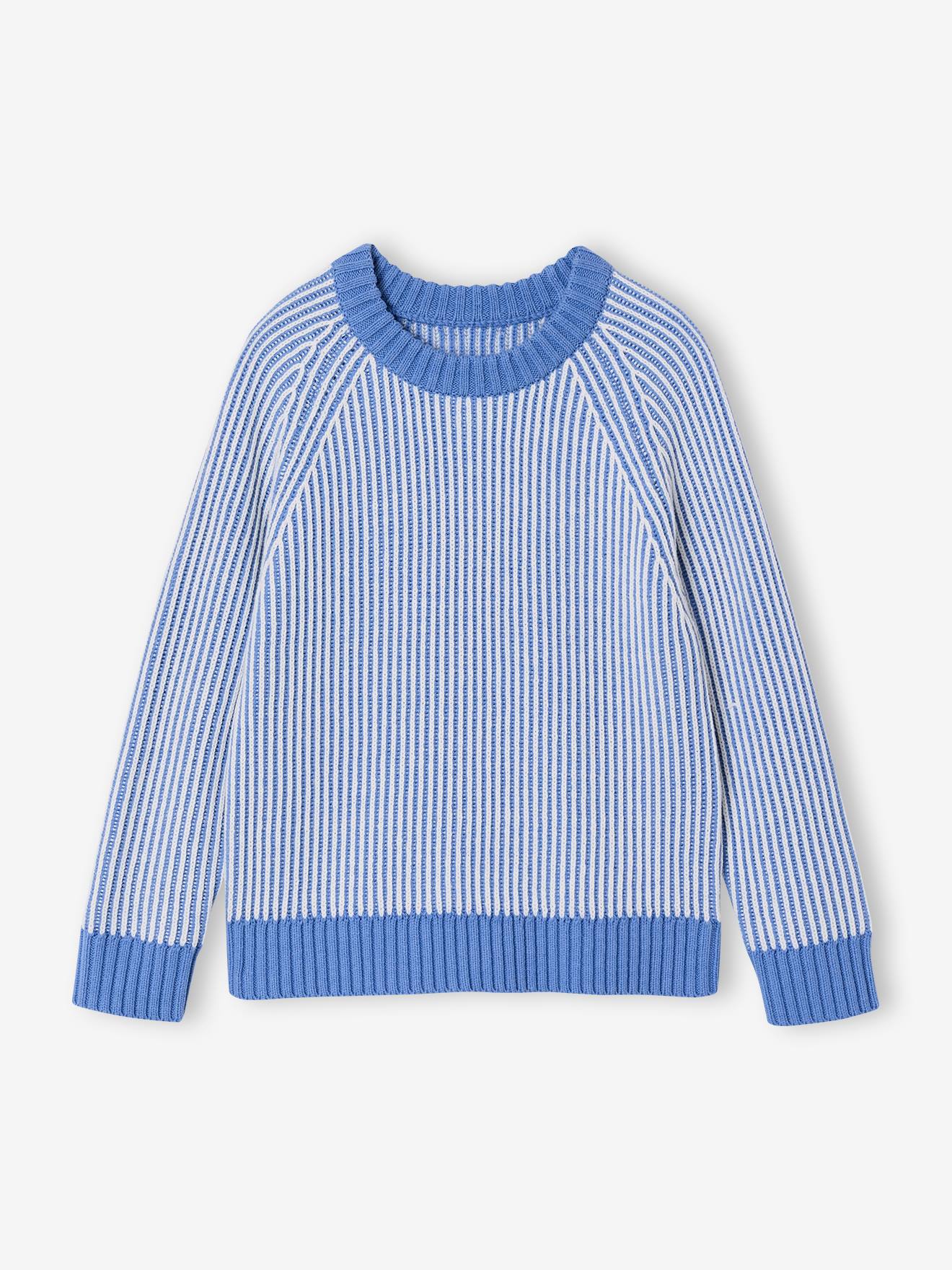 Knitted Jumper for Boys blue
