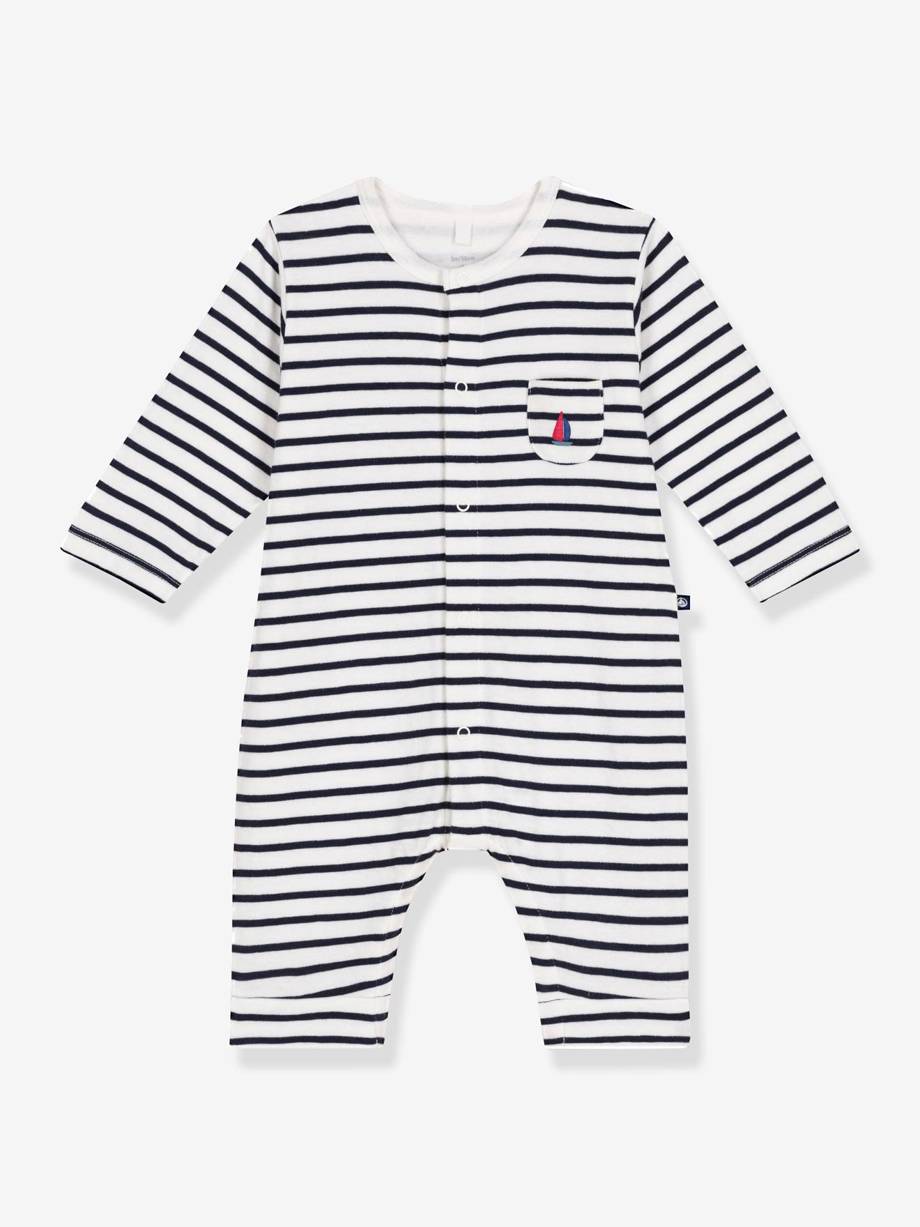 Long Tube Knit Jumpsuit by PETIT BATEAU navy blue
