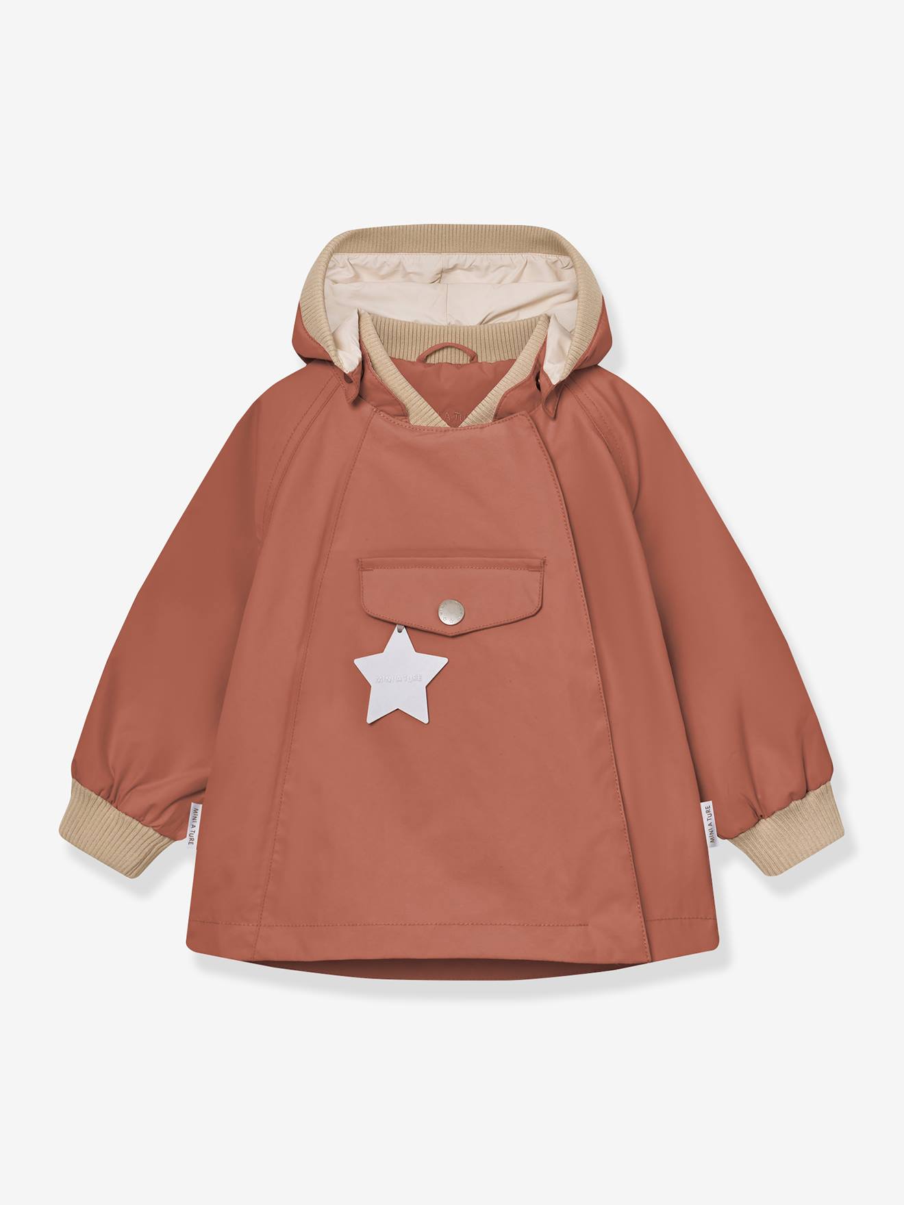 MATWAI Mid-Season Jacket for Baby Girls, MINI A TURE dark brown