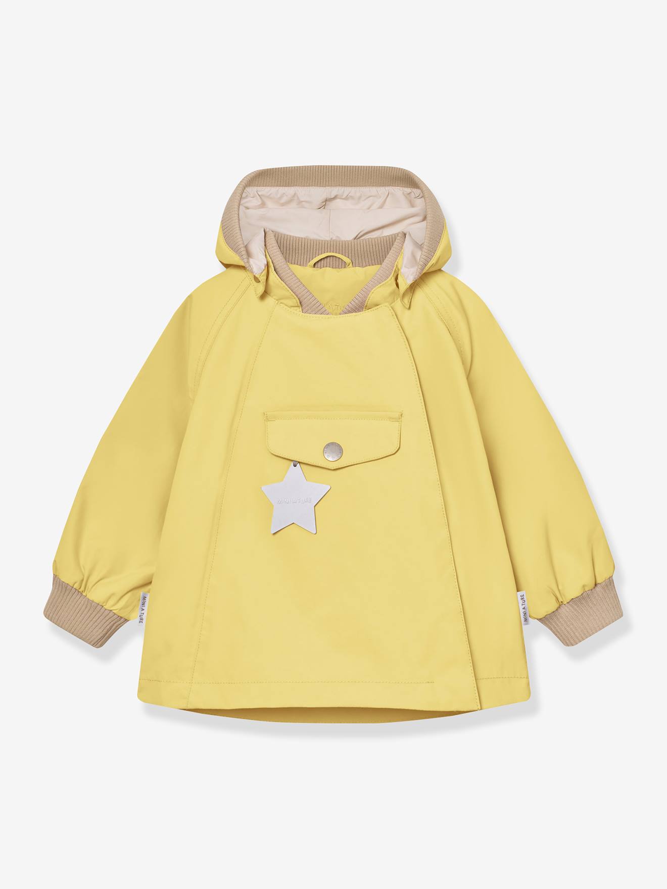 MATWAI Mid-Season Jacket for Baby Girls, MINI A TURE yellow