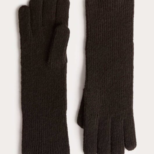 M&S Knitted Long Gloves Black
