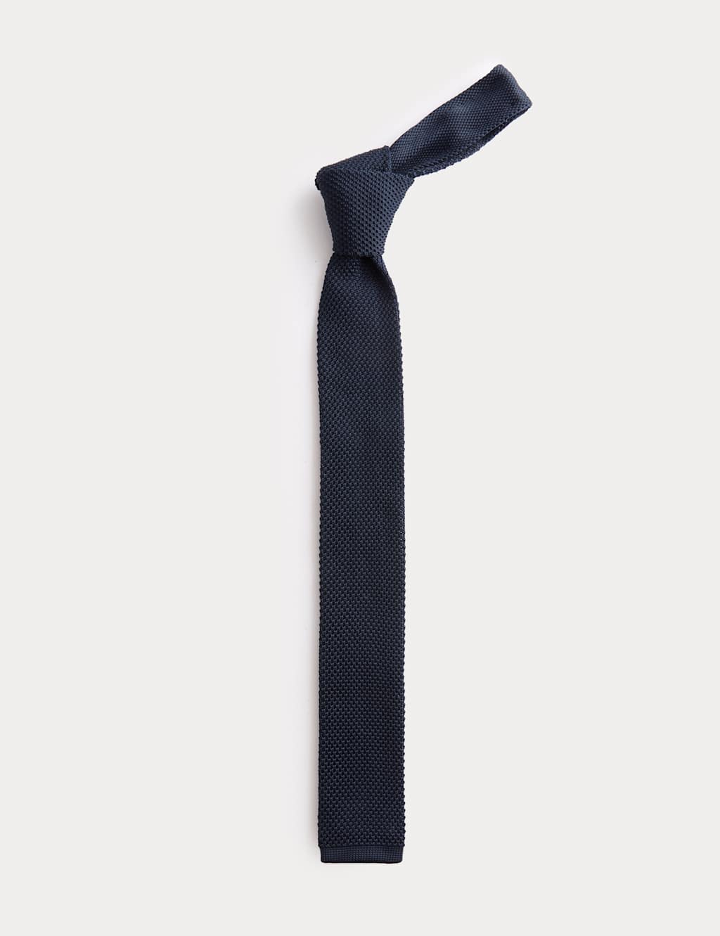M&S Textured Knitted Tie Navy
