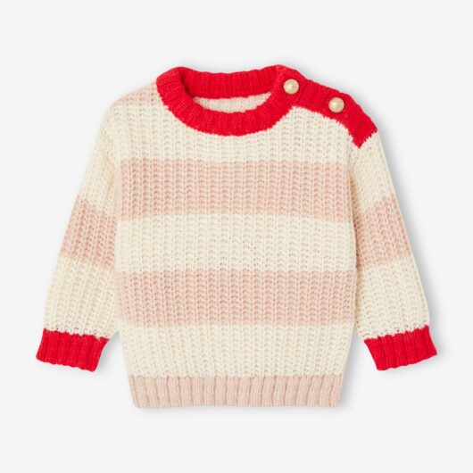 Matchy-Matchy Striped Jumper for Babies, Family Capsule Collection striped pink