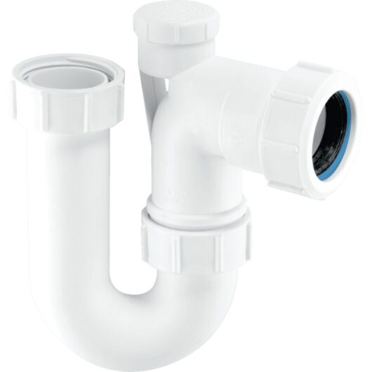 Mcalpine - SE10V 75mm Water Seal Tubular Swivel Anti-Syphon (Silentrap) 'p' Trap with Universal Outlet