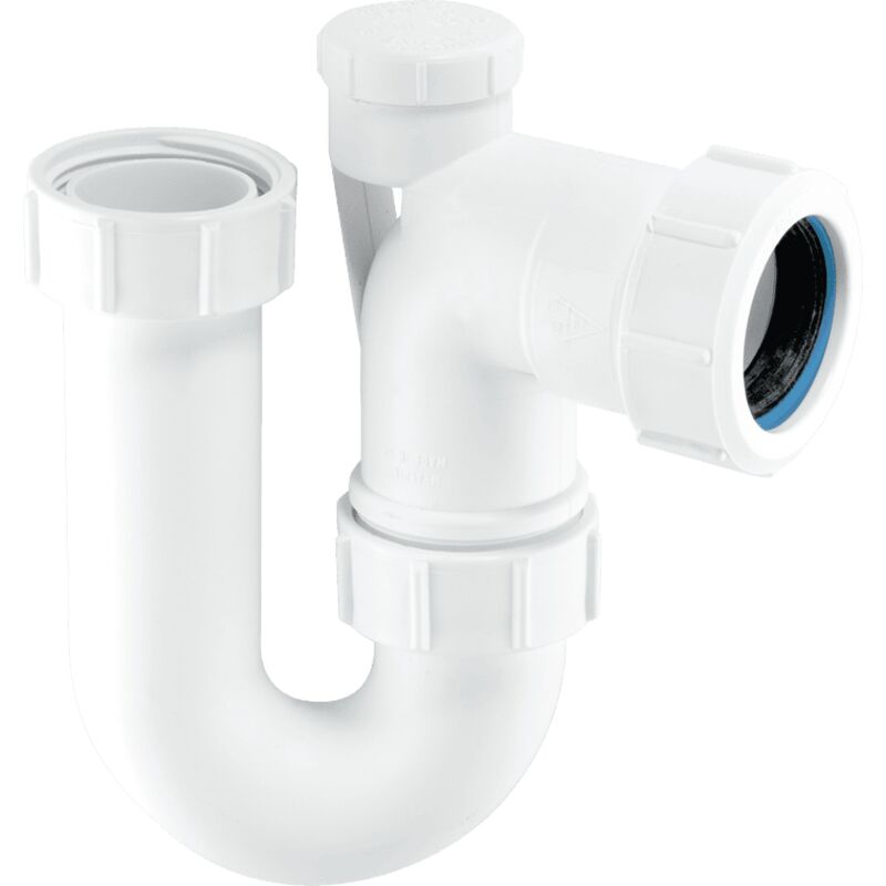 Mcalpine - SE10V 75mm Water Seal Tubular Swivel Anti-Syphon (Silentrap) 'p' Trap with Universal Outlet