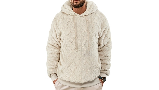 Men's Jacquard Fleece Hoodie - 5 Colours, 6 Sizes!