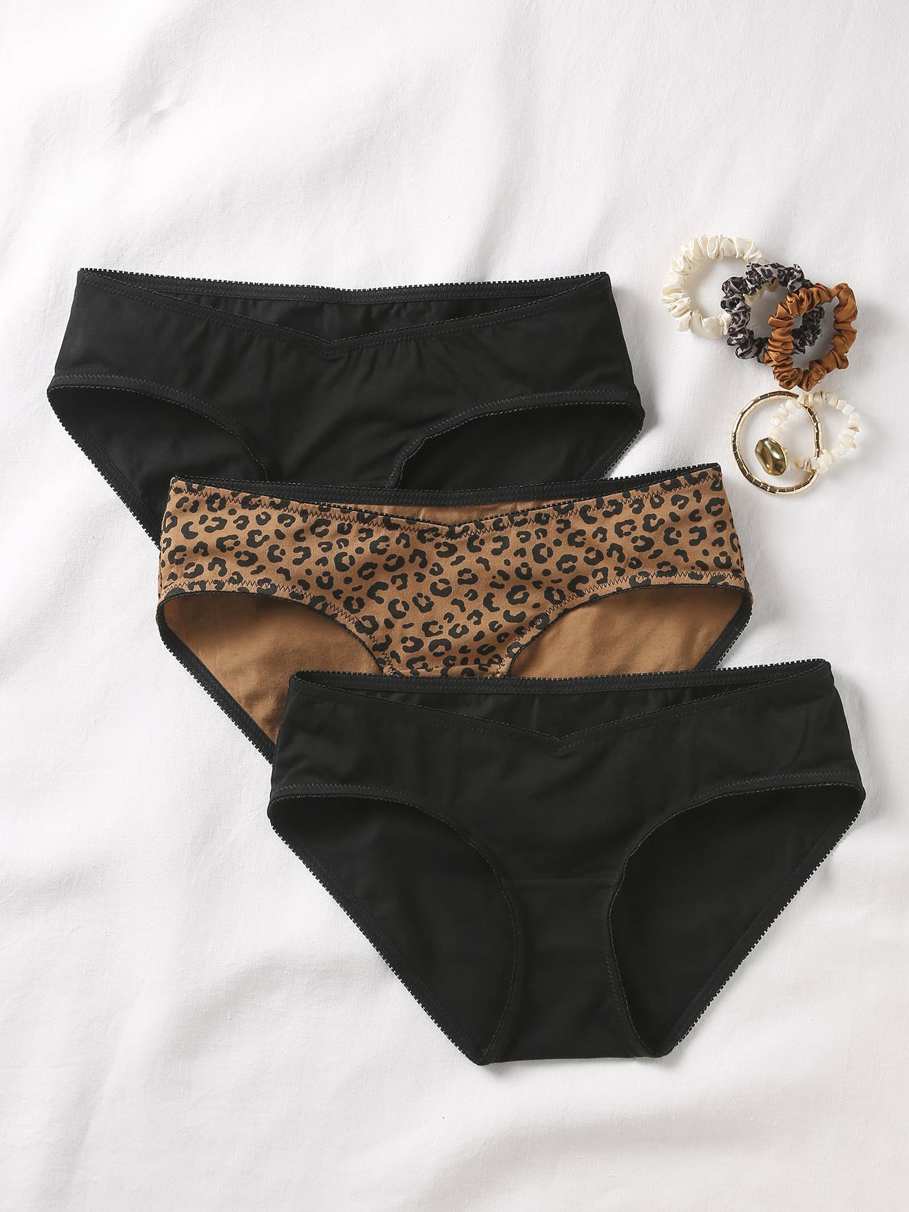Pack of 3 ENVIE DE FRAISE maternity briefs black