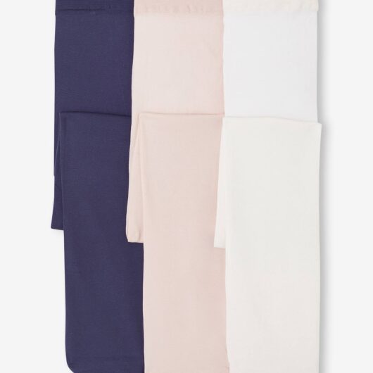 Pack of 3 Pairs of Polyamide Tights for Girls rosy
