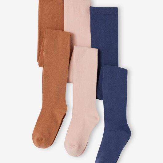 Pack of 3 Pairs of Tights for Girls rosy