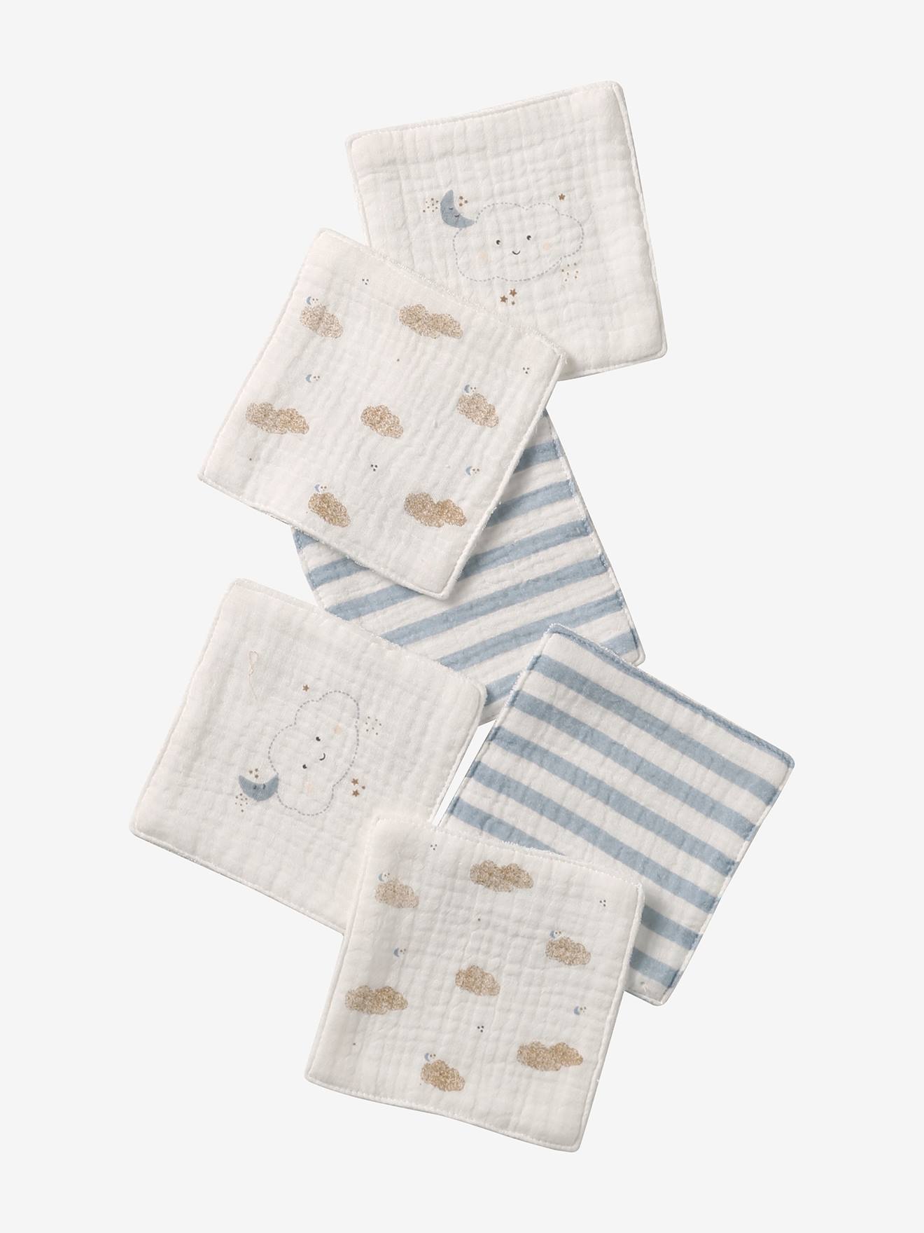 Pack of 6 Washable Wipes white