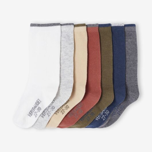 Pack of 7 Pairs of Socks for Boys marl grey