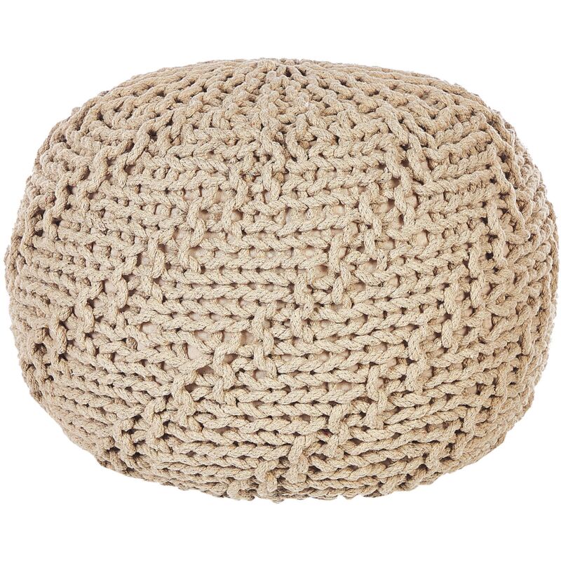 Pouffe PRIENE Cotton Beige