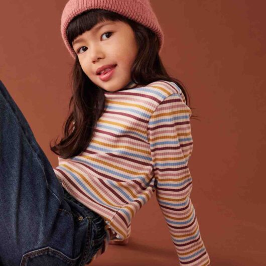Rib Knit Set: Beanie + Scarf + Mittens/Fingerless Gloves old rose