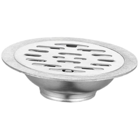 Round floor drain cover for sewer, underground pool water outlet, shower filter cover, kitchen sink connector, 9.8 x 2.6 cm