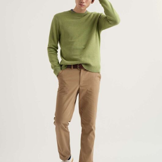 Seasalt Cornwall Pure Cotton Crew Neck Jumper Dark Green