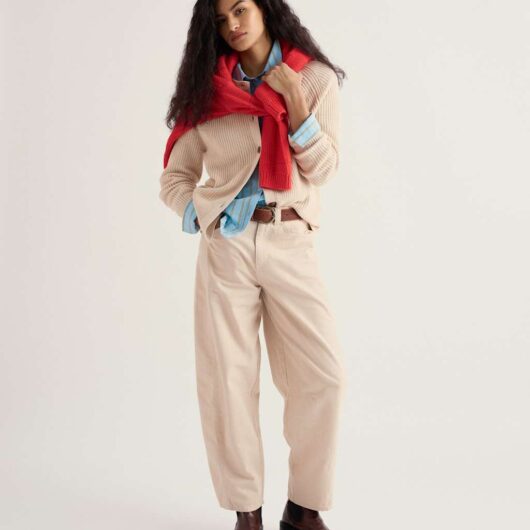 Seasalt Cornwall Pure Cotton Textured Relaxed Cardigan Natural
