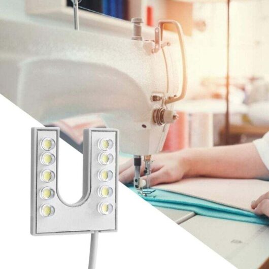 Sewing machine lamp, flexible LED gooseneck lamp with magnetic mounting base for crafts, for sewing machine