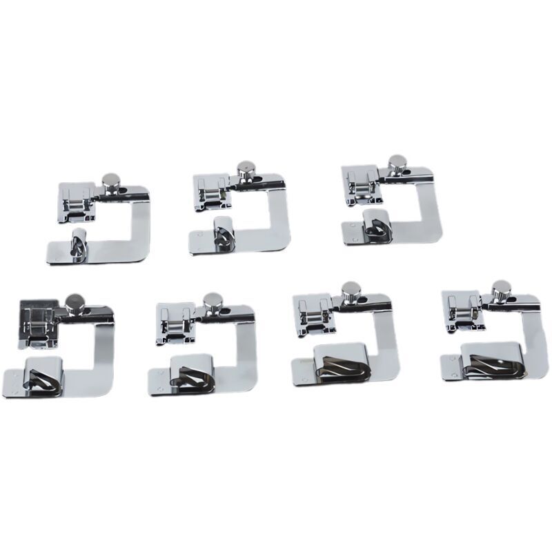 Sewing machine presser foot, hem foot, sewing, 3/8, 4/8, 5/8, 6/8, 7/8, 8/8 inch, hem foot