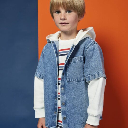 Shirt with Layered Effect for Boys double stone