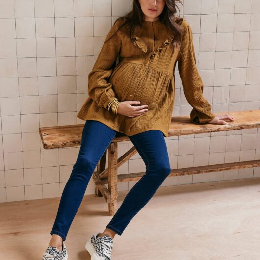 Skinny Leg Jeans for Maternity brut denim
