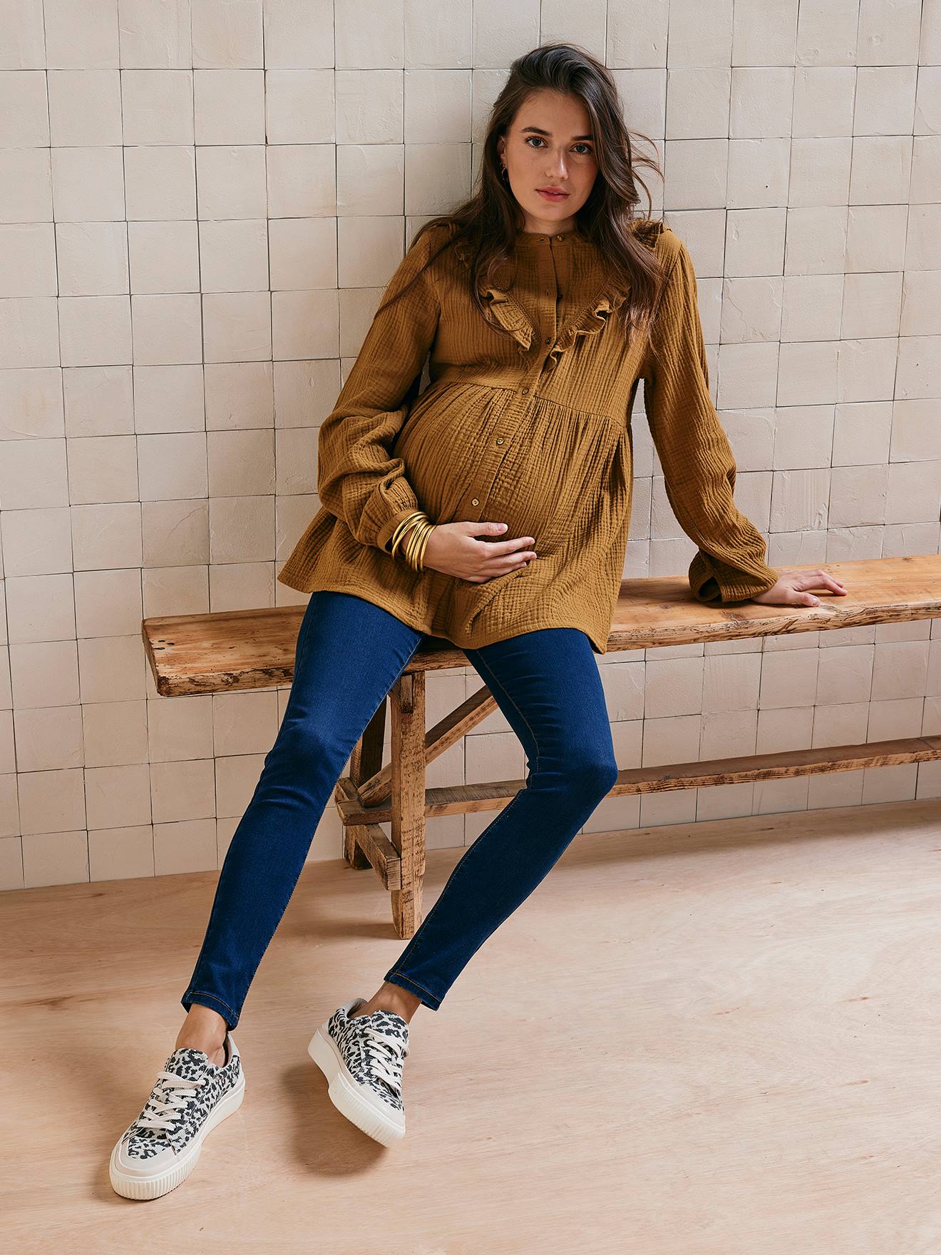 Skinny Leg Jeans for Maternity brut denim