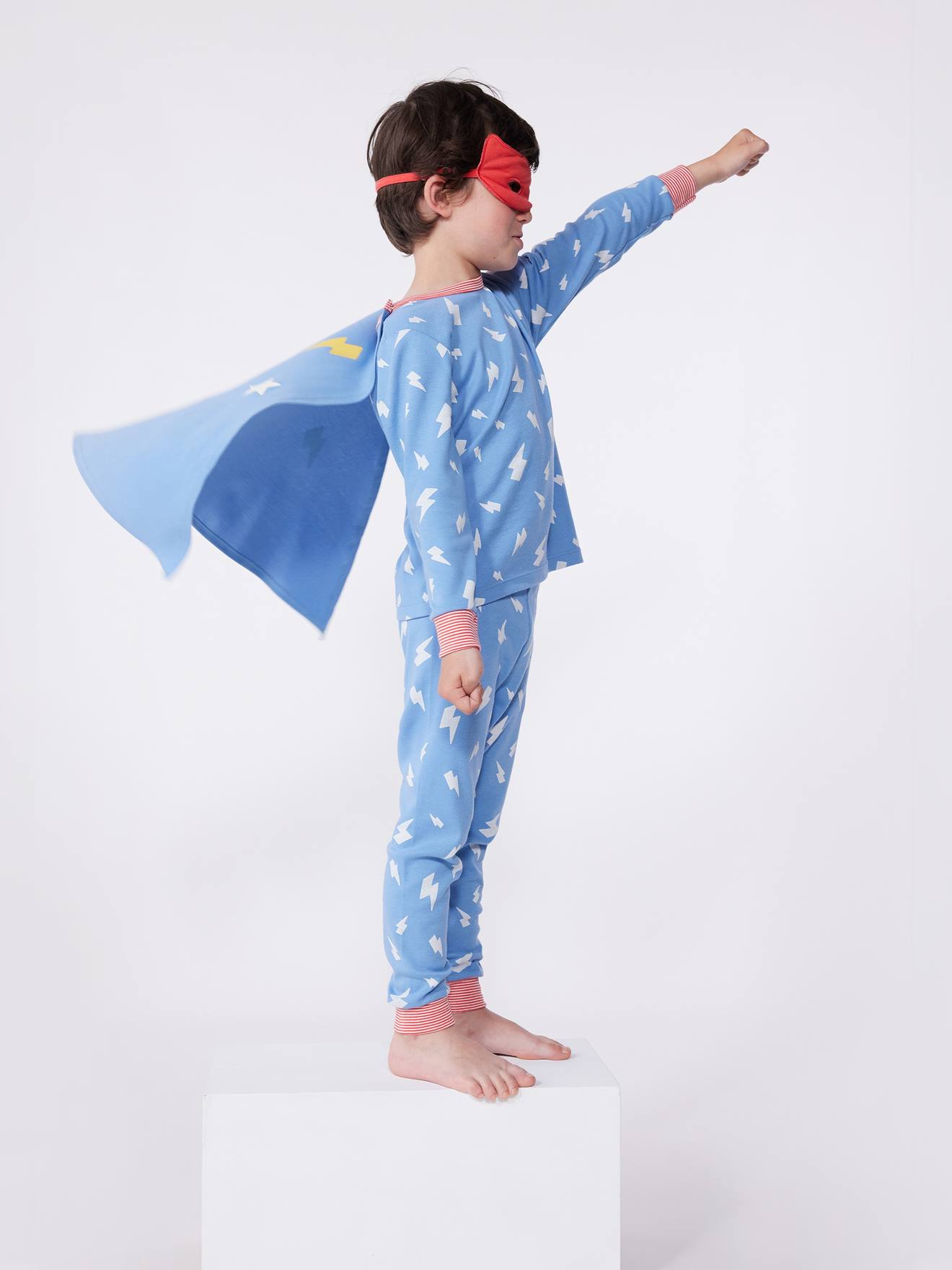 Superhero/Heroine Fancy Dress Pyjamas, PETIT BATEAU blue
