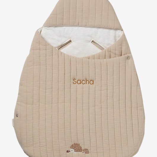 Transformable Baby Nest in Cotton Gauze cappuccino