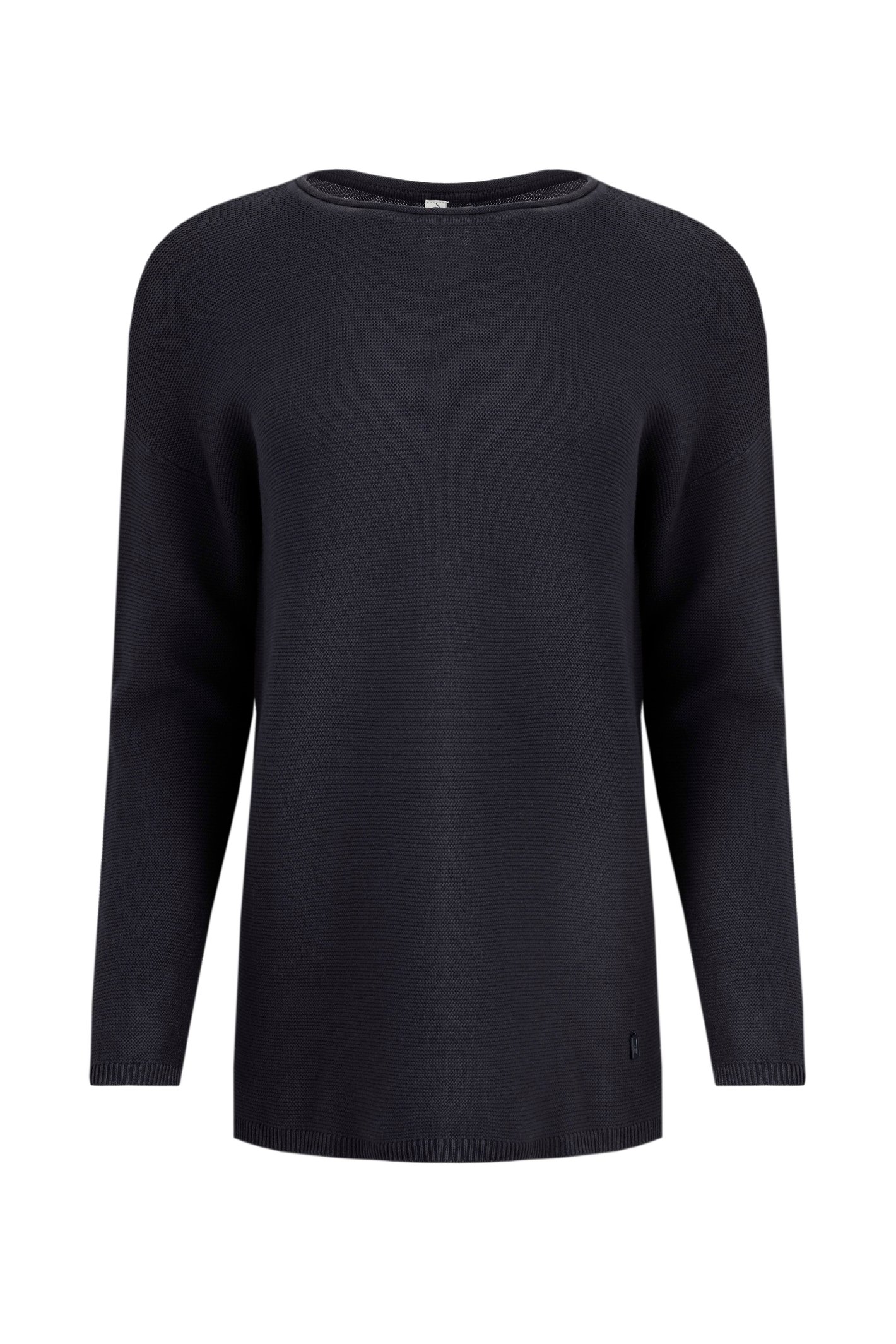 Weird Fish Dalla Knitted Crew Neck Jumper Dark Navy Size 10