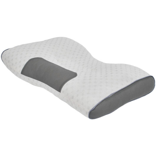 White High-quality Knitted Non-slumping Neck Pillow 66cm W x 40cm D