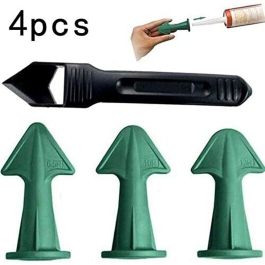4-piece set of glue scrapers, glass glue scrapers, corner scrapers, beautiful sewing tools, internal corner scrapers