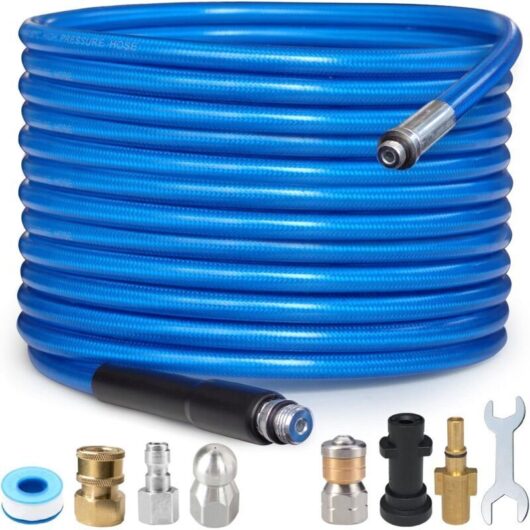 Cleaning kit for 15m 3000psi/180 bar high-pressure cleaners. Cleaning kit for Karcher K2 K3 K4 K5 K6 K7 Series and Bosch AQT high-pressure cleaners.