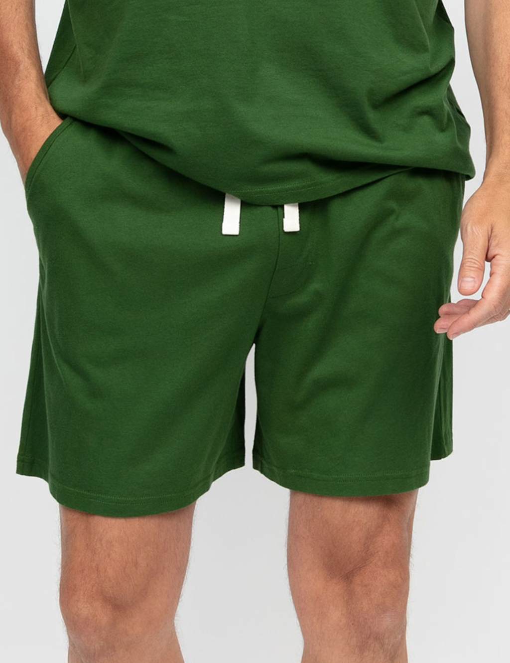 Cyberjammies Cotton Modal Blend Knitted Pyjama Shorts Green