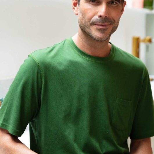 Cyberjammies Cotton Modal Blend Knitted Pyjama Top Green