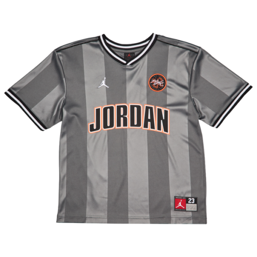 Jordan Sport Jersey Kid's T-Shirts - Grey - Size 8 - 10 Years - Poly Jersey
