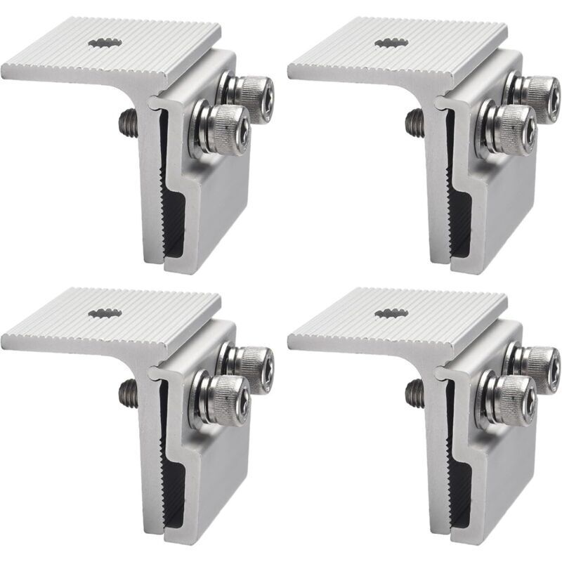Set of 4 roof cable ties, standing seam clips for heating cable, snow guards, solar panels