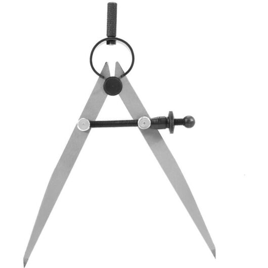 100mm Leather Dry Point Compass Spring Divider Rotation Scratch Craft Tool Adjustable Leathercraft Compass DIY Sewing Tools