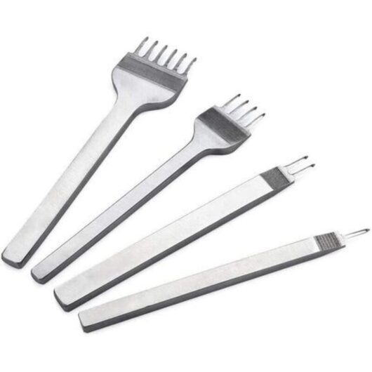1/2/4/6 Prong Metal Punch Tool for Crafts Sewing (4mm)