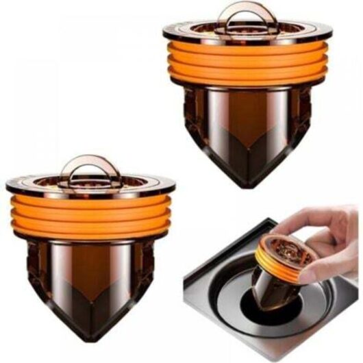 2 Pcs Floor Drain Anti-Backflow, Check Valve for Shower Sink, Anti-Odor Magnetic Levitation Floor Drain, One-Way Sewer Plug for Bathroom
