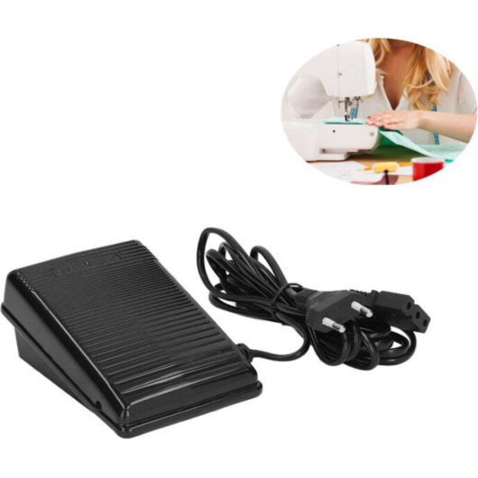 220V Sewing Machine Control Pedal, Foot Control Pedal, Home Sewing Machine with Power Cord for Sewing Machine (eu Plug)