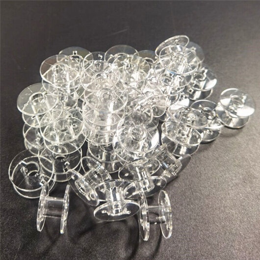 30pcs Plastic Bobbins, Sewing Machine Bobbins for Brother Singer Kenmore Janome and Most Sewing Machines